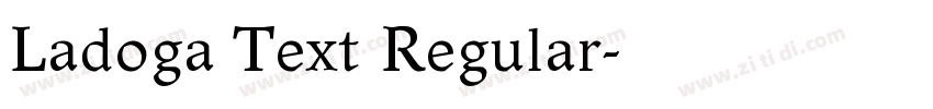 Ladoga Text Regular字体转换